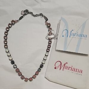 Mariana Pink and Silver Necklace